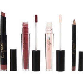 Beauty Fiend Jessica Simpson by Jessica Simpson 4 piece Berry Lip Kit contains Berry Lipstick 0.04 oz + Berry Lip Liner 0.03 oz + Berry Liquid Lip 0.0