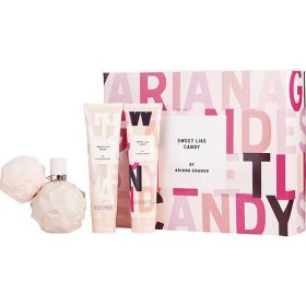 SWEET LIKE CANDY BY ARIANA GRANDE by Ariana Grande EAU DE PARFUM SPRAY 3.4 OZ & BODY SOUFFLE 3.4 OZ & BATH AND SHOWER GEL 3.4 OZ