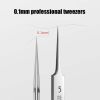 German Ultra-fine No. 5 Cell Pimples Blackhead Clip Tweezers Beauty Salon Special Scraping &amp; Closing Artifact Acne Needle Tool