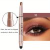 12 Color Eyeshadow Stick Eyeliner Pen, Highlighter Glitter Pearly Shimmer Matte Eyeshadow Pen, Eye Makeup Brightening Stick