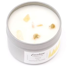 Citrine Soy Candle (size: 4 oz. tin)