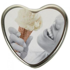 Edible Heart Candle - Vanilla (SKU: EBHSCK002)