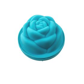 New Rose Ice Cube Silicone Mold (Option: Lake Blue Rose Ice Tray)