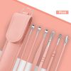 6Pcs Ear Pick Earwax Removal Kit Earpick Ear Curette Ear Wax Spoon Remover Cleaning Tool